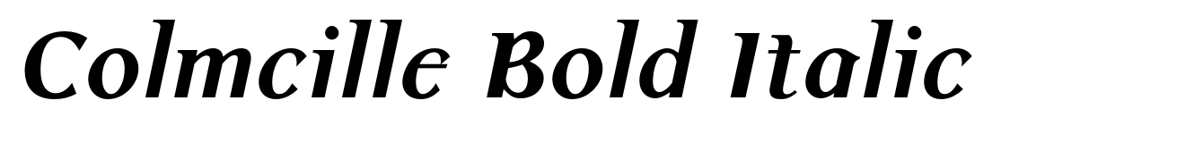 Colmcille Bold Italic